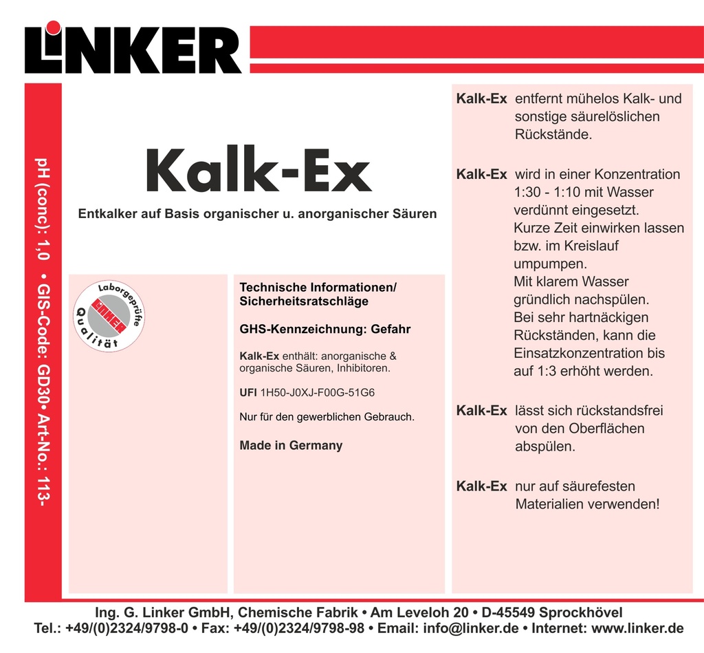 Linker - Kalk-Ex - 10 l
