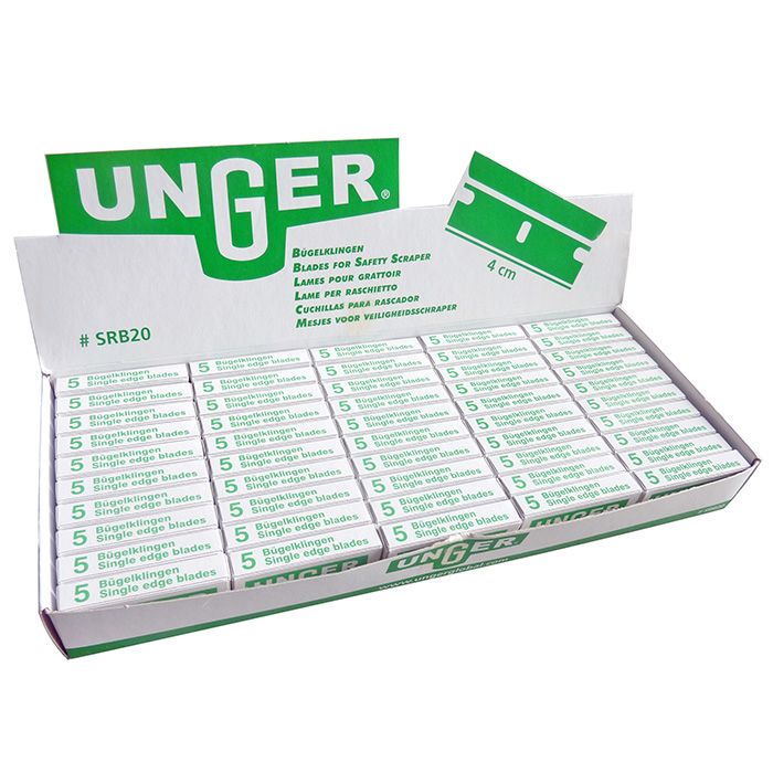 Unger - Karbon Glasschaberklingen (Packung 50 x 5er)